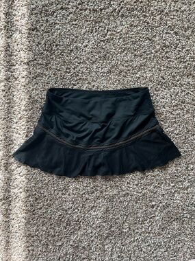 Nike Black Ruffled Active Skort with Decorative Trim